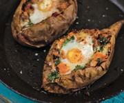 Levi Roots' sweet potatoes with spicy sausage recipe